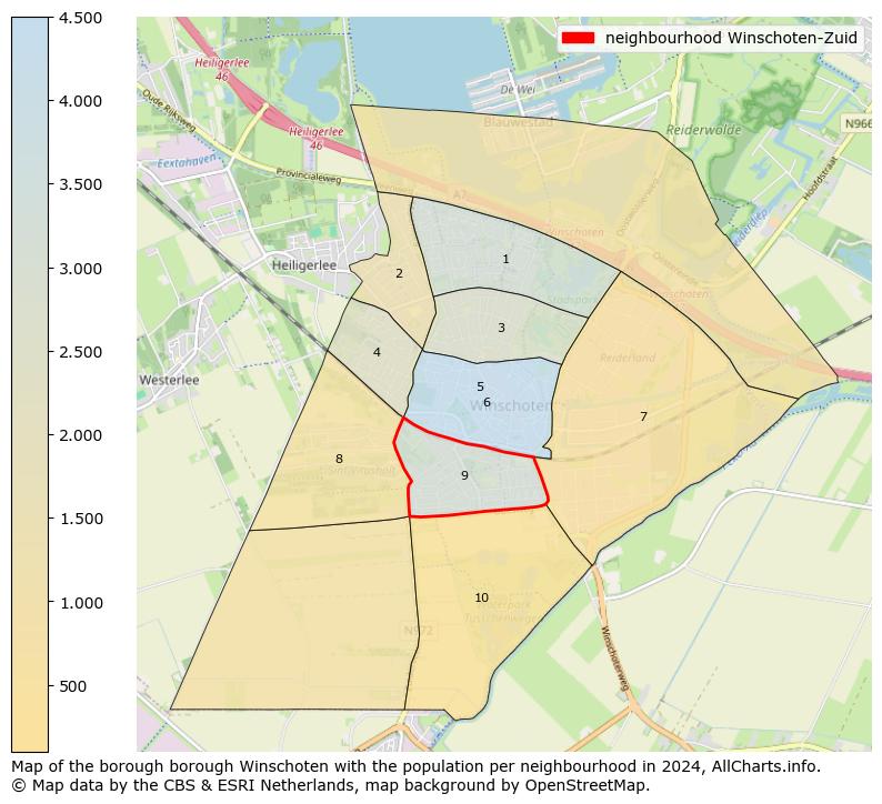 Image of the neighbourhood Winschoten-Zuid at the map. This image is used as introduction to this page. This page shows a lot of information about the population in the neighbourhood Winschoten-Zuid (such as the distribution by age groups of the residents, the composition of households, whether inhabitants are natives or Dutch with an immigration background, data about the houses (numbers, types, price development, use, type of property, ...) and more (car ownership, energy consumption, ...) based on open data from the Dutch Central Bureau of Statistics and various other sources!