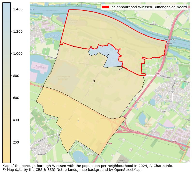 Image of the neighbourhood Winssen-Buitengebied Noord at the map. This image is used as introduction to this page. This page shows a lot of information about the population in the neighbourhood Winssen-Buitengebied Noord (such as the distribution by age groups of the residents, the composition of households, whether inhabitants are natives or Dutch with an immigration background, data about the houses (numbers, types, price development, use, type of property, ...) and more (car ownership, energy consumption, ...) based on open data from the Dutch Central Bureau of Statistics and various other sources!