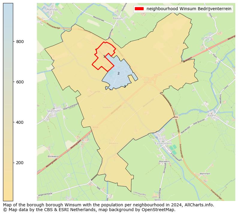 Image of the neighbourhood Winsum Bedrijventerrein at the map. This image is used as introduction to this page. This page shows a lot of information about the population in the neighbourhood Winsum Bedrijventerrein (such as the distribution by age groups of the residents, the composition of households, whether inhabitants are natives or Dutch with an immigration background, data about the houses (numbers, types, price development, use, type of property, ...) and more (car ownership, energy consumption, ...) based on open data from the Dutch Central Bureau of Statistics and various other sources!