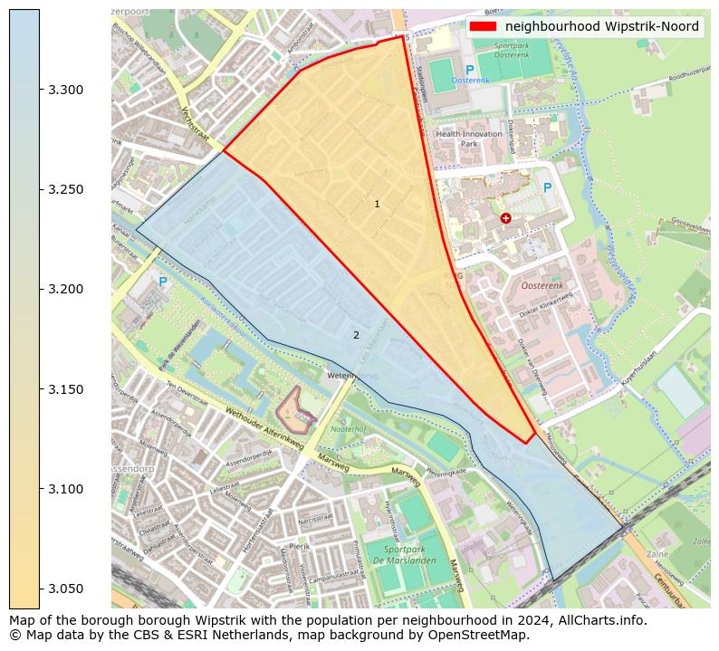 Image of the neighbourhood Wipstrik-Noord at the map. This image is used as introduction to this page. This page shows a lot of information about the population in the neighbourhood Wipstrik-Noord (such as the distribution by age groups of the residents, the composition of households, whether inhabitants are natives or Dutch with an immigration background, data about the houses (numbers, types, price development, use, type of property, ...) and more (car ownership, energy consumption, ...) based on open data from the Dutch Central Bureau of Statistics and various other sources!