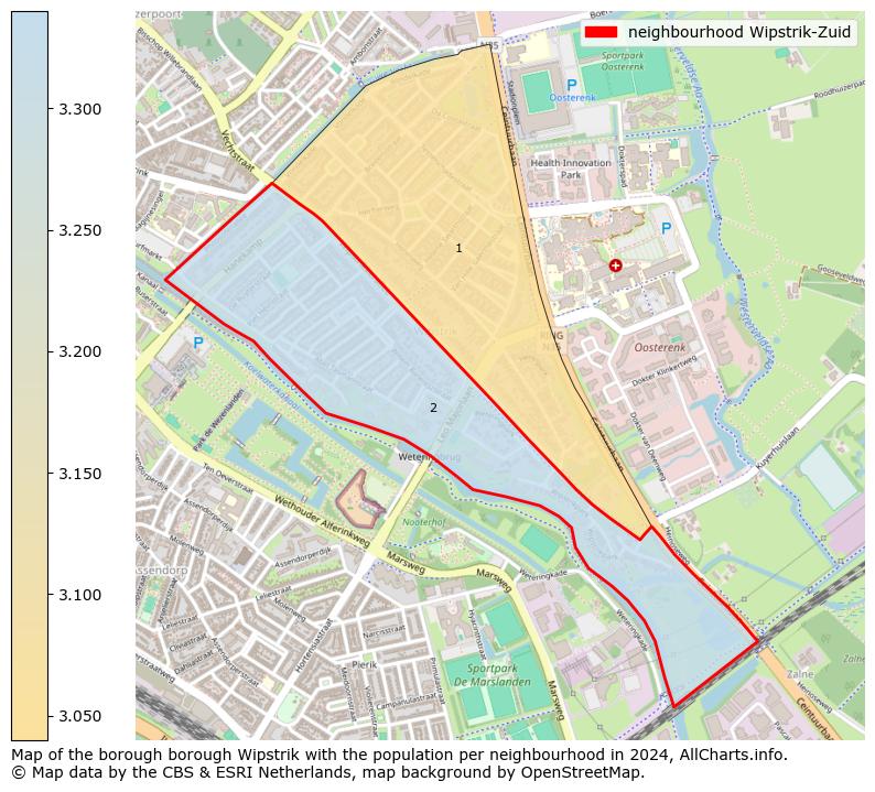 Image of the neighbourhood Wipstrik-Zuid at the map. This image is used as introduction to this page. This page shows a lot of information about the population in the neighbourhood Wipstrik-Zuid (such as the distribution by age groups of the residents, the composition of households, whether inhabitants are natives or Dutch with an immigration background, data about the houses (numbers, types, price development, use, type of property, ...) and more (car ownership, energy consumption, ...) based on open data from the Dutch Central Bureau of Statistics and various other sources!