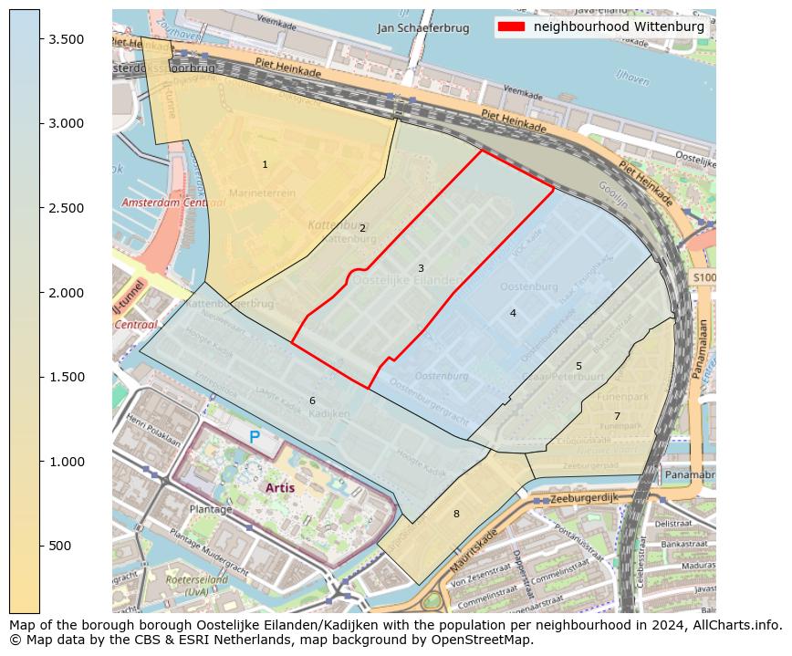 Image of the neighbourhood Wittenburg at the map. This image is used as introduction to this page. This page shows a lot of information about the population in the neighbourhood Wittenburg (such as the distribution by age groups of the residents, the composition of households, whether inhabitants are natives or Dutch with an immigration background, data about the houses (numbers, types, price development, use, type of property, ...) and more (car ownership, energy consumption, ...) based on open data from the Dutch Central Bureau of Statistics and various other sources!