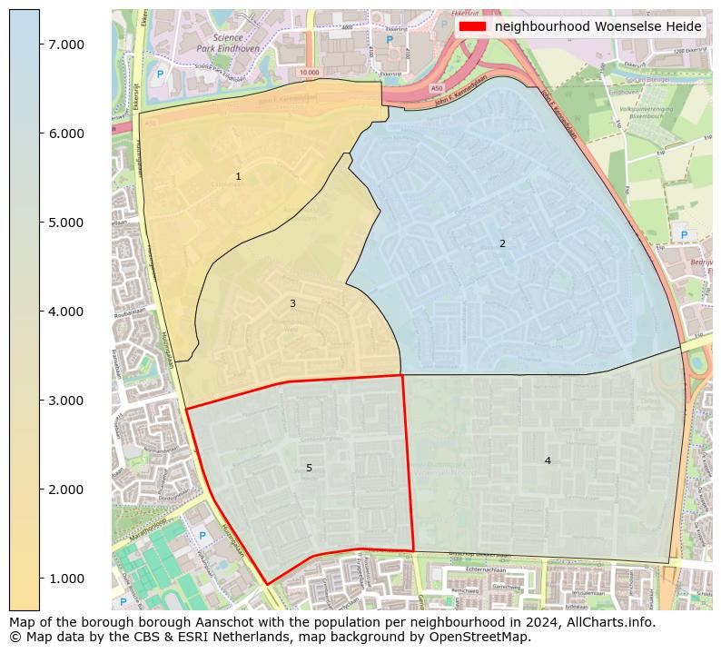 Image of the neighbourhood Woenselse Heide at the map. This image is used as introduction to this page. This page shows a lot of information about the population in the neighbourhood Woenselse Heide (such as the distribution by age groups of the residents, the composition of households, whether inhabitants are natives or Dutch with an immigration background, data about the houses (numbers, types, price development, use, type of property, ...) and more (car ownership, energy consumption, ...) based on open data from the Dutch Central Bureau of Statistics and various other sources!