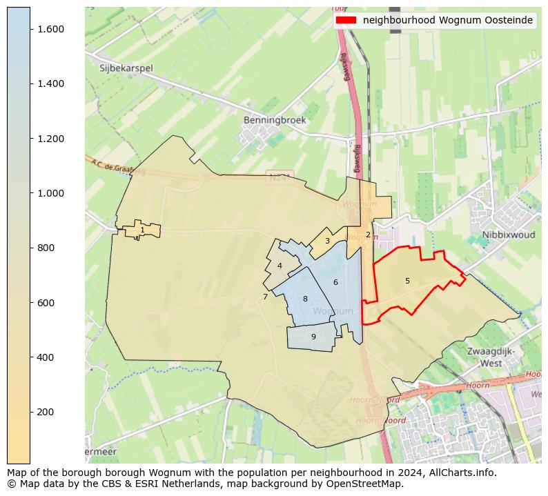 Image of the neighbourhood Wognum Oosteinde at the map. This image is used as introduction to this page. This page shows a lot of information about the population in the neighbourhood Wognum Oosteinde (such as the distribution by age groups of the residents, the composition of households, whether inhabitants are natives or Dutch with an immigration background, data about the houses (numbers, types, price development, use, type of property, ...) and more (car ownership, energy consumption, ...) based on open data from the Dutch Central Bureau of Statistics and various other sources!