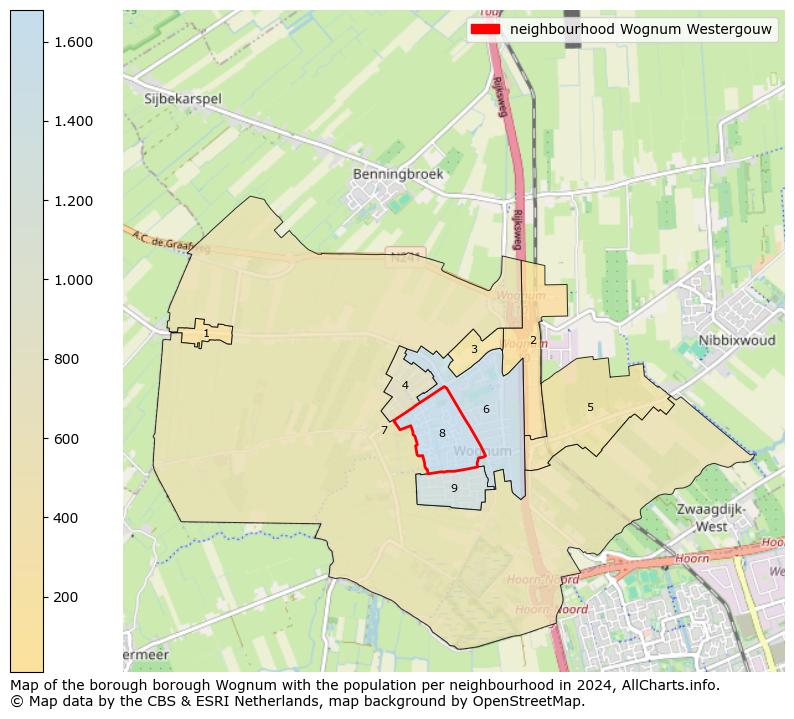 Image of the neighbourhood Wognum Westergouw at the map. This image is used as introduction to this page. This page shows a lot of information about the population in the neighbourhood Wognum Westergouw (such as the distribution by age groups of the residents, the composition of households, whether inhabitants are natives or Dutch with an immigration background, data about the houses (numbers, types, price development, use, type of property, ...) and more (car ownership, energy consumption, ...) based on open data from the Dutch Central Bureau of Statistics and various other sources!