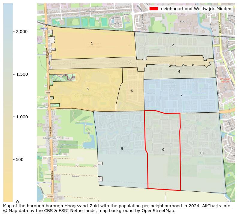 Image of the neighbourhood Woldwijck-Midden at the map. This image is used as introduction to this page. This page shows a lot of information about the population in the neighbourhood Woldwijck-Midden (such as the distribution by age groups of the residents, the composition of households, whether inhabitants are natives or Dutch with an immigration background, data about the houses (numbers, types, price development, use, type of property, ...) and more (car ownership, energy consumption, ...) based on open data from the Dutch Central Bureau of Statistics and various other sources!