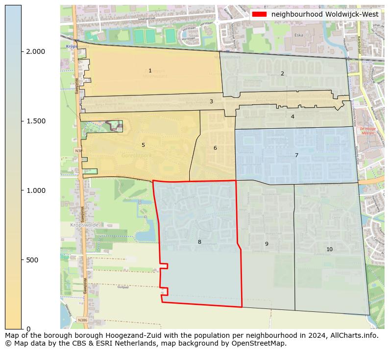 Image of the neighbourhood Woldwijck-West at the map. This image is used as introduction to this page. This page shows a lot of information about the population in the neighbourhood Woldwijck-West (such as the distribution by age groups of the residents, the composition of households, whether inhabitants are natives or Dutch with an immigration background, data about the houses (numbers, types, price development, use, type of property, ...) and more (car ownership, energy consumption, ...) based on open data from the Dutch Central Bureau of Statistics and various other sources!