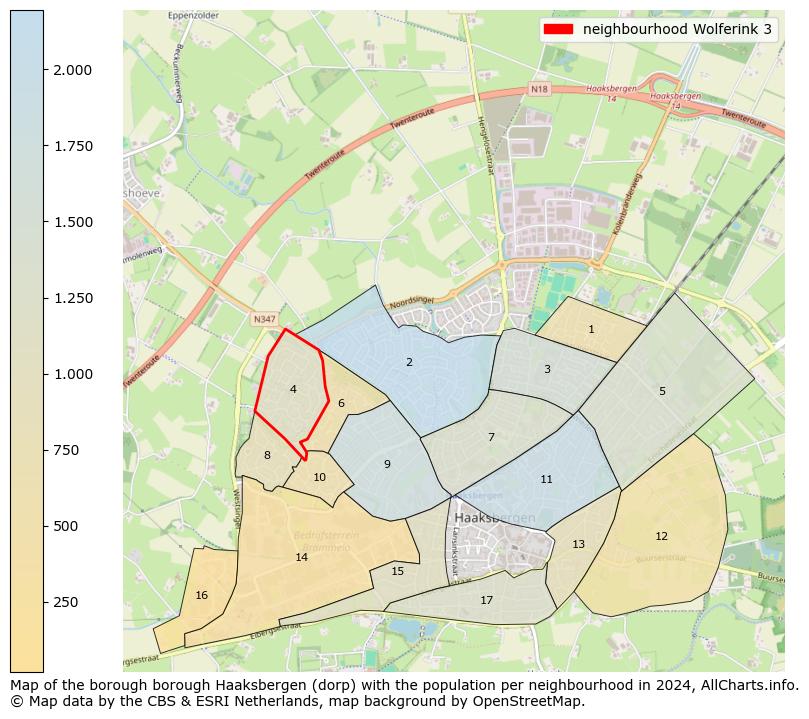 Image of the neighbourhood Wolferink 3 at the map. This image is used as introduction to this page. This page shows a lot of information about the population in the neighbourhood Wolferink 3 (such as the distribution by age groups of the residents, the composition of households, whether inhabitants are natives or Dutch with an immigration background, data about the houses (numbers, types, price development, use, type of property, ...) and more (car ownership, energy consumption, ...) based on open data from the Dutch Central Bureau of Statistics and various other sources!