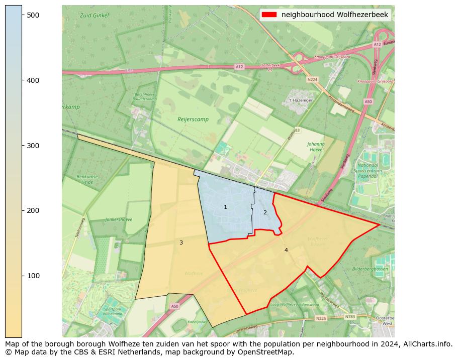 Image of the neighbourhood Wolfhezerbeek at the map. This image is used as introduction to this page. This page shows a lot of information about the population in the neighbourhood Wolfhezerbeek (such as the distribution by age groups of the residents, the composition of households, whether inhabitants are natives or Dutch with an immigration background, data about the houses (numbers, types, price development, use, type of property, ...) and more (car ownership, energy consumption, ...) based on open data from the Dutch Central Bureau of Statistics and various other sources!