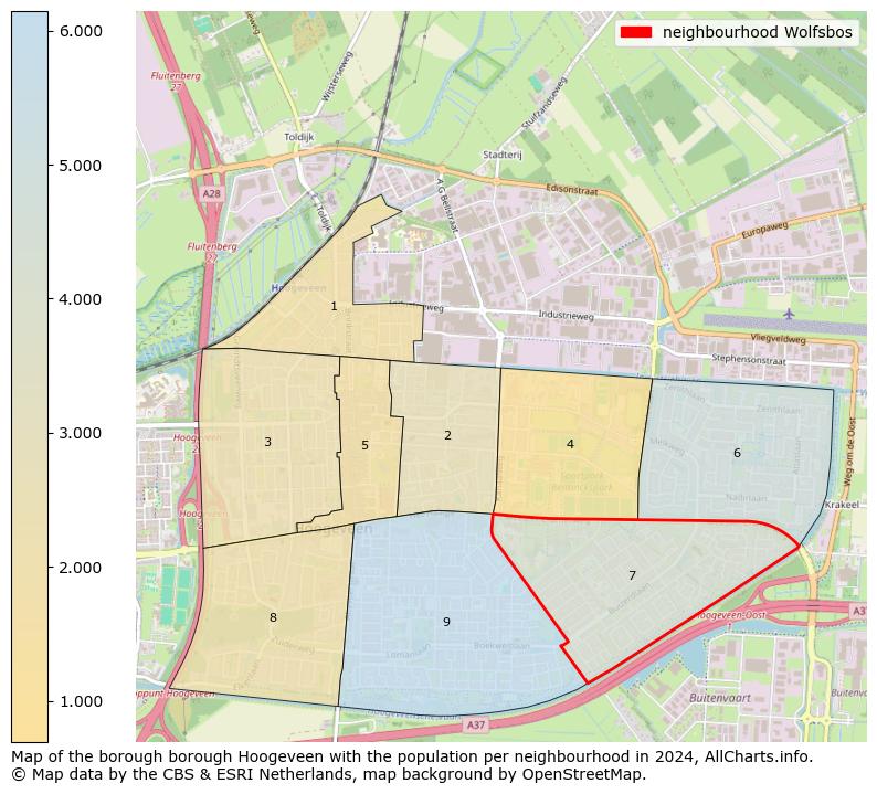 Image of the neighbourhood Wolfsbos at the map. This image is used as introduction to this page. This page shows a lot of information about the population in the neighbourhood Wolfsbos (such as the distribution by age groups of the residents, the composition of households, whether inhabitants are natives or Dutch with an immigration background, data about the houses (numbers, types, price development, use, type of property, ...) and more (car ownership, energy consumption, ...) based on open data from the Dutch Central Bureau of Statistics and various other sources!