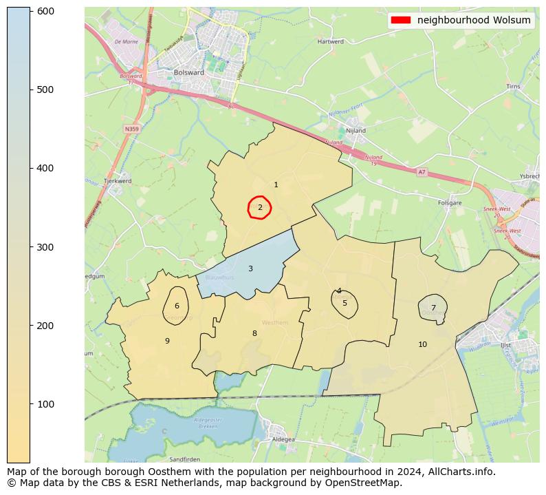 Image of the neighbourhood Wolsum at the map. This image is used as introduction to this page. This page shows a lot of information about the population in the neighbourhood Wolsum (such as the distribution by age groups of the residents, the composition of households, whether inhabitants are natives or Dutch with an immigration background, data about the houses (numbers, types, price development, use, type of property, ...) and more (car ownership, energy consumption, ...) based on open data from the Dutch Central Bureau of Statistics and various other sources!