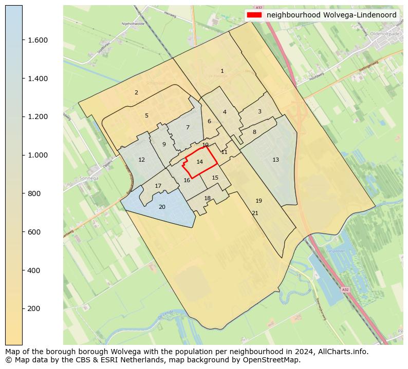 Image of the neighbourhood Wolvega-Lindenoord at the map. This image is used as introduction to this page. This page shows a lot of information about the population in the neighbourhood Wolvega-Lindenoord (such as the distribution by age groups of the residents, the composition of households, whether inhabitants are natives or Dutch with an immigration background, data about the houses (numbers, types, price development, use, type of property, ...) and more (car ownership, energy consumption, ...) based on open data from the Dutch Central Bureau of Statistics and various other sources!