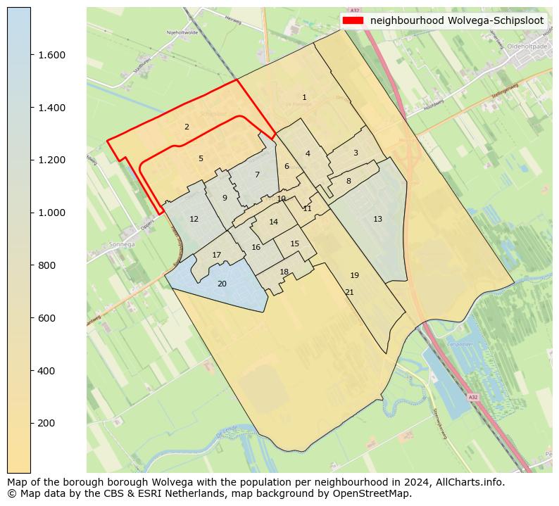 Image of the neighbourhood Wolvega-Schipsloot at the map. This image is used as introduction to this page. This page shows a lot of information about the population in the neighbourhood Wolvega-Schipsloot (such as the distribution by age groups of the residents, the composition of households, whether inhabitants are natives or Dutch with an immigration background, data about the houses (numbers, types, price development, use, type of property, ...) and more (car ownership, energy consumption, ...) based on open data from the Dutch Central Bureau of Statistics and various other sources!