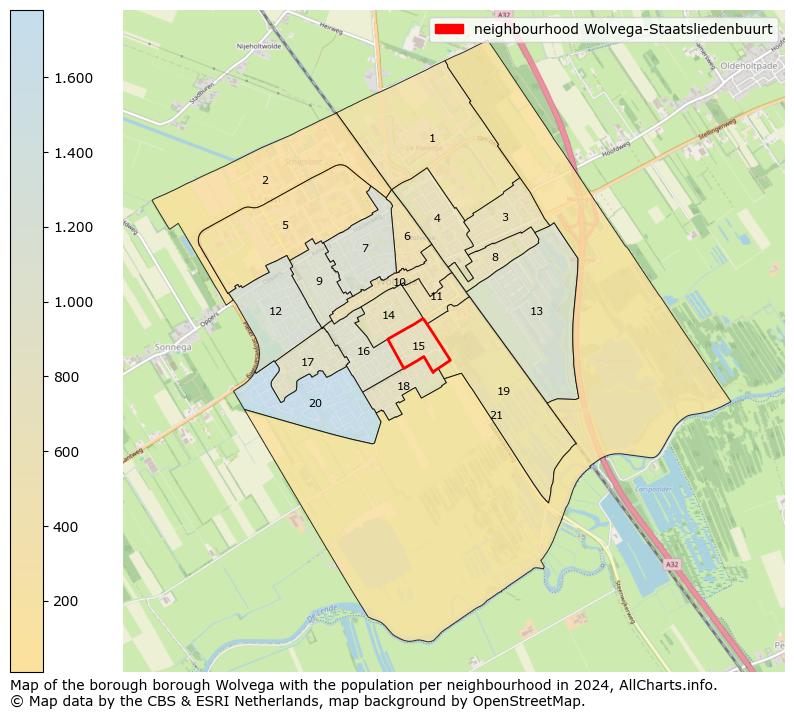 Image of the neighbourhood Wolvega-Staatsliedenbuurt at the map. This image is used as introduction to this page. This page shows a lot of information about the population in the neighbourhood Wolvega-Staatsliedenbuurt (such as the distribution by age groups of the residents, the composition of households, whether inhabitants are natives or Dutch with an immigration background, data about the houses (numbers, types, price development, use, type of property, ...) and more (car ownership, energy consumption, ...) based on open data from the Dutch Central Bureau of Statistics and various other sources!