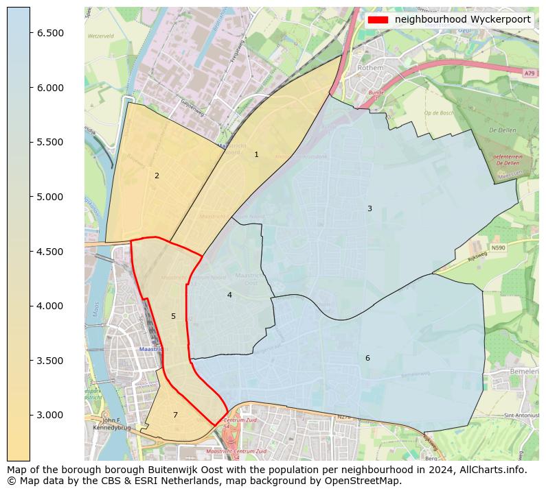 Image of the neighbourhood Wyckerpoort at the map. This image is used as introduction to this page. This page shows a lot of information about the population in the neighbourhood Wyckerpoort (such as the distribution by age groups of the residents, the composition of households, whether inhabitants are natives or Dutch with an immigration background, data about the houses (numbers, types, price development, use, type of property, ...) and more (car ownership, energy consumption, ...) based on open data from the Dutch Central Bureau of Statistics and various other sources!