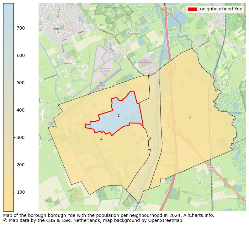 Image of the neighbourhood Yde at the map. This image is used as introduction to this page. This page shows a lot of information about the population in the neighbourhood Yde (such as the distribution by age groups of the residents, the composition of households, whether inhabitants are natives or Dutch with an immigration background, data about the houses (numbers, types, price development, use, type of property, ...) and more (car ownership, energy consumption, ...) based on open data from the Dutch Central Bureau of Statistics and various other sources!