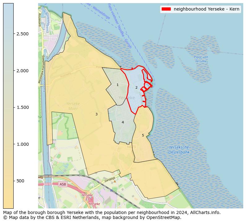 Image of the neighbourhood Yerseke - Kern at the map. This image is used as introduction to this page. This page shows a lot of information about the population in the neighbourhood Yerseke - Kern (such as the distribution by age groups of the residents, the composition of households, whether inhabitants are natives or Dutch with an immigration background, data about the houses (numbers, types, price development, use, type of property, ...) and more (car ownership, energy consumption, ...) based on open data from the Dutch Central Bureau of Statistics and various other sources!