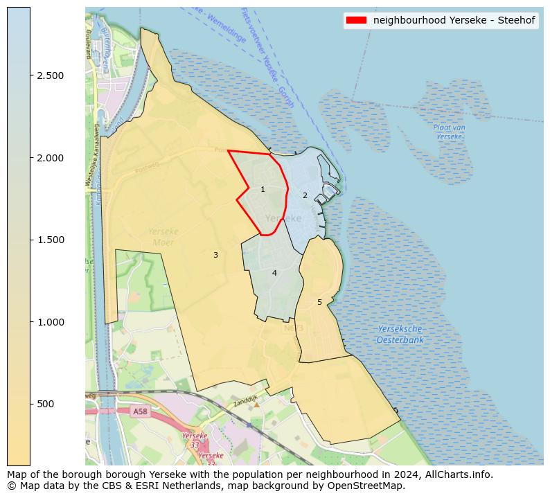 Image of the neighbourhood Yerseke - Steehof at the map. This image is used as introduction to this page. This page shows a lot of information about the population in the neighbourhood Yerseke - Steehof (such as the distribution by age groups of the residents, the composition of households, whether inhabitants are natives or Dutch with an immigration background, data about the houses (numbers, types, price development, use, type of property, ...) and more (car ownership, energy consumption, ...) based on open data from the Dutch Central Bureau of Statistics and various other sources!