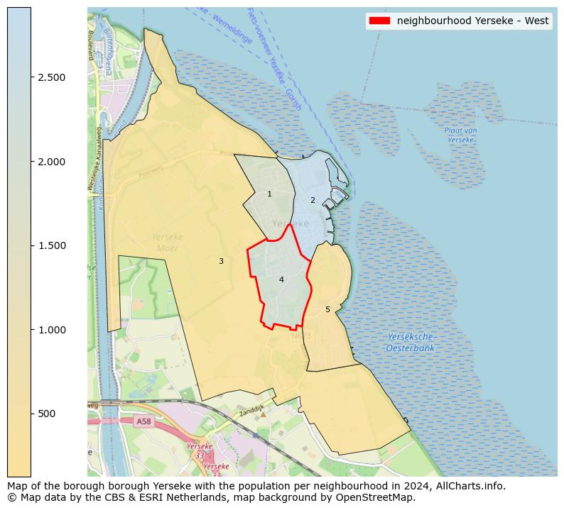 Image of the neighbourhood Yerseke - West at the map. This image is used as introduction to this page. This page shows a lot of information about the population in the neighbourhood Yerseke - West (such as the distribution by age groups of the residents, the composition of households, whether inhabitants are natives or Dutch with an immigration background, data about the houses (numbers, types, price development, use, type of property, ...) and more (car ownership, energy consumption, ...) based on open data from the Dutch Central Bureau of Statistics and various other sources!