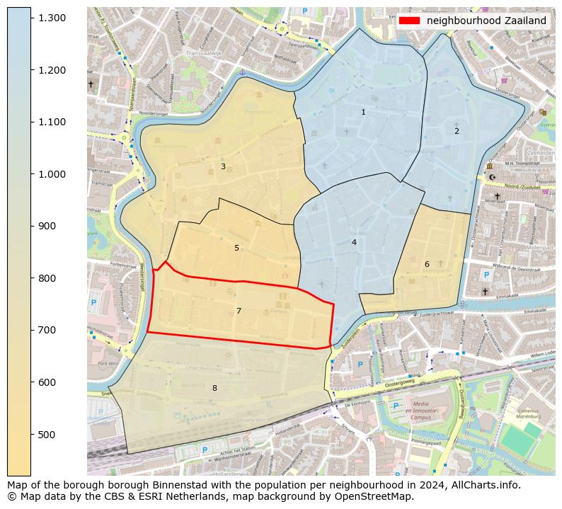 Image of the neighbourhood Zaailand at the map. This image is used as introduction to this page. This page shows a lot of information about the population in the neighbourhood Zaailand (such as the distribution by age groups of the residents, the composition of households, whether inhabitants are natives or Dutch with an immigration background, data about the houses (numbers, types, price development, use, type of property, ...) and more (car ownership, energy consumption, ...) based on open data from the Dutch Central Bureau of Statistics and various other sources!