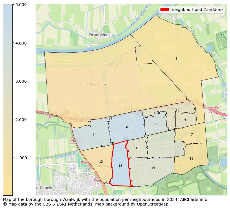 Image of the neighbourhood Zanddonk at the map. This image is used as introduction to this page. This page shows a lot of information about the population in the neighbourhood Zanddonk (such as the distribution by age groups of the residents, the composition of households, whether inhabitants are natives or Dutch with an immigration background, data about the houses (numbers, types, price development, use, type of property, ...) and more (car ownership, energy consumption, ...) based on open data from the Dutch Central Bureau of Statistics and various other sources!