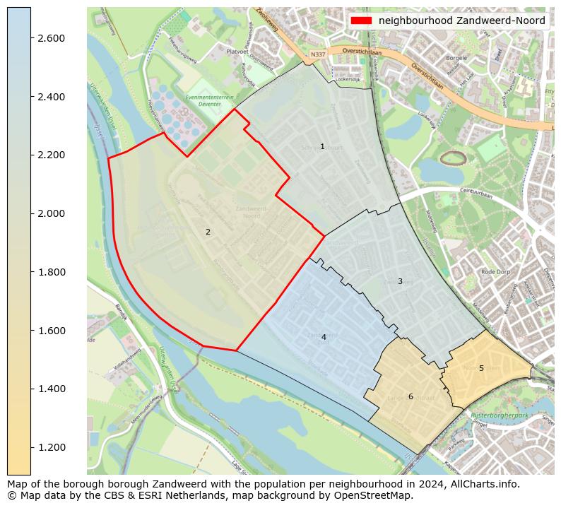 Image of the neighbourhood Zandweerd-Noord at the map. This image is used as introduction to this page. This page shows a lot of information about the population in the neighbourhood Zandweerd-Noord (such as the distribution by age groups of the residents, the composition of households, whether inhabitants are natives or Dutch with an immigration background, data about the houses (numbers, types, price development, use, type of property, ...) and more (car ownership, energy consumption, ...) based on open data from the Dutch Central Bureau of Statistics and various other sources!