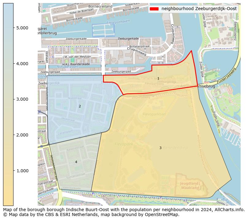 Image of the neighbourhood Zeeburgerdijk-Oost at the map. This image is used as introduction to this page. This page shows a lot of information about the population in the neighbourhood Zeeburgerdijk-Oost (such as the distribution by age groups of the residents, the composition of households, whether inhabitants are natives or Dutch with an immigration background, data about the houses (numbers, types, price development, use, type of property, ...) and more (car ownership, energy consumption, ...) based on open data from the Dutch Central Bureau of Statistics and various other sources!