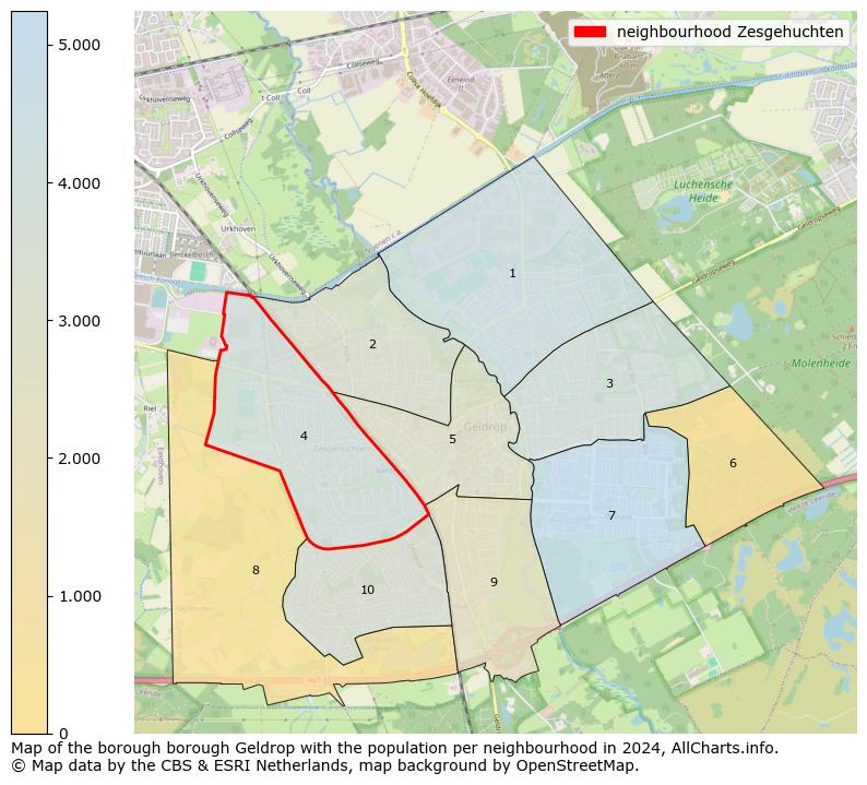 Image of the neighbourhood Zesgehuchten at the map. This image is used as introduction to this page. This page shows a lot of information about the population in the neighbourhood Zesgehuchten (such as the distribution by age groups of the residents, the composition of households, whether inhabitants are natives or Dutch with an immigration background, data about the houses (numbers, types, price development, use, type of property, ...) and more (car ownership, energy consumption, ...) based on open data from the Dutch Central Bureau of Statistics and various other sources!