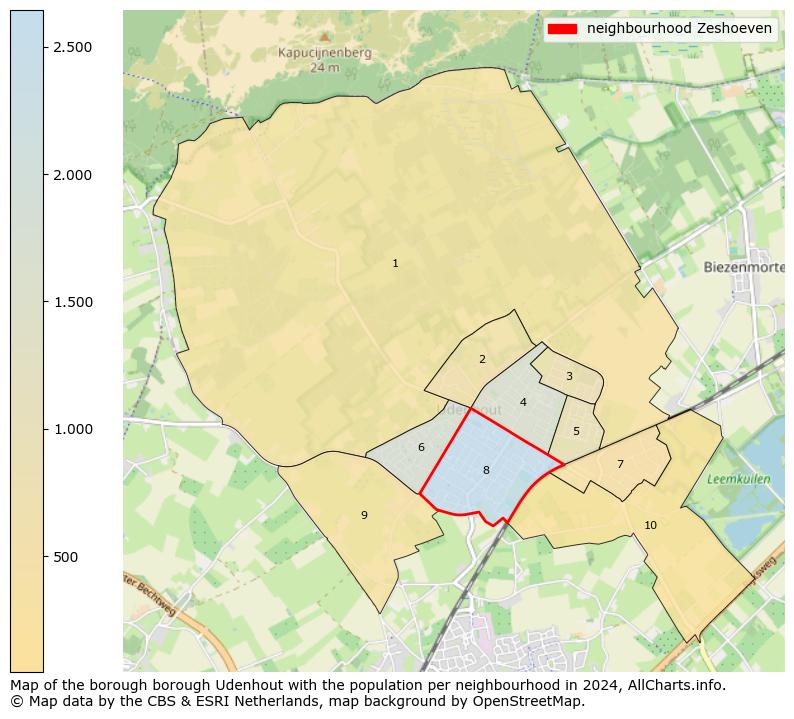 Image of the neighbourhood Zeshoeven at the map. This image is used as introduction to this page. This page shows a lot of information about the population in the neighbourhood Zeshoeven (such as the distribution by age groups of the residents, the composition of households, whether inhabitants are natives or Dutch with an immigration background, data about the houses (numbers, types, price development, use, type of property, ...) and more (car ownership, energy consumption, ...) based on open data from the Dutch Central Bureau of Statistics and various other sources!