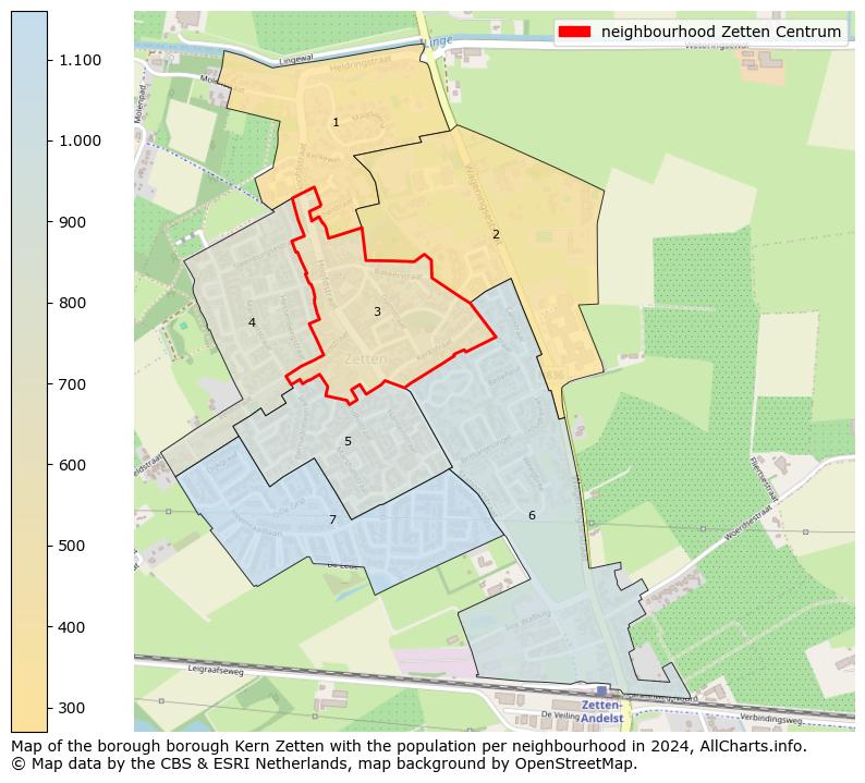 Image of the neighbourhood Zetten Centrum at the map. This image is used as introduction to this page. This page shows a lot of information about the population in the neighbourhood Zetten Centrum (such as the distribution by age groups of the residents, the composition of households, whether inhabitants are natives or Dutch with an immigration background, data about the houses (numbers, types, price development, use, type of property, ...) and more (car ownership, energy consumption, ...) based on open data from the Dutch Central Bureau of Statistics and various other sources!