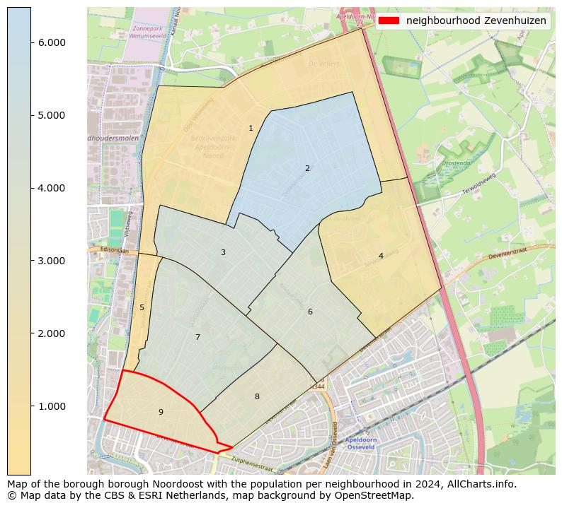 Image of the neighbourhood Zevenhuizen at the map. This image is used as introduction to this page. This page shows a lot of information about the population in the neighbourhood Zevenhuizen (such as the distribution by age groups of the residents, the composition of households, whether inhabitants are natives or Dutch with an immigration background, data about the houses (numbers, types, price development, use, type of property, ...) and more (car ownership, energy consumption, ...) based on open data from the Dutch Central Bureau of Statistics and various other sources!