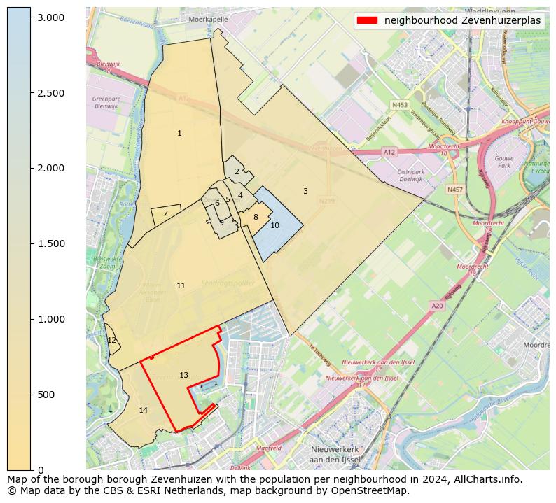 Image of the neighbourhood Zevenhuizerplas at the map. This image is used as introduction to this page. This page shows a lot of information about the population in the neighbourhood Zevenhuizerplas (such as the distribution by age groups of the residents, the composition of households, whether inhabitants are natives or Dutch with an immigration background, data about the houses (numbers, types, price development, use, type of property, ...) and more (car ownership, energy consumption, ...) based on open data from the Dutch Central Bureau of Statistics and various other sources!