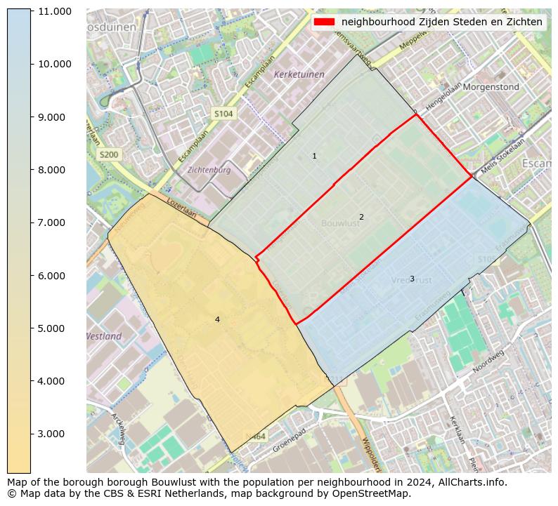 Image of the neighbourhood Zijden Steden en Zichten at the map. This image is used as introduction to this page. This page shows a lot of information about the population in the neighbourhood Zijden Steden en Zichten (such as the distribution by age groups of the residents, the composition of households, whether inhabitants are natives or Dutch with an immigration background, data about the houses (numbers, types, price development, use, type of property, ...) and more (car ownership, energy consumption, ...) based on open data from the Dutch Central Bureau of Statistics and various other sources!