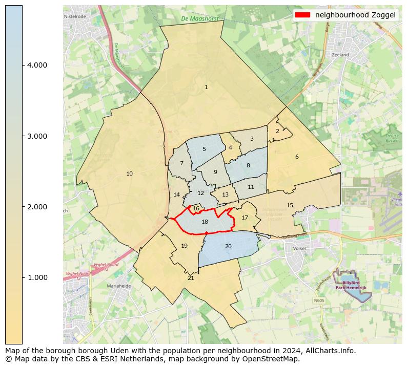 Image of the neighbourhood Zoggel at the map. This image is used as introduction to this page. This page shows a lot of information about the population in the neighbourhood Zoggel (such as the distribution by age groups of the residents, the composition of households, whether inhabitants are natives or Dutch with an immigration background, data about the houses (numbers, types, price development, use, type of property, ...) and more (car ownership, energy consumption, ...) based on open data from the Dutch Central Bureau of Statistics and various other sources!