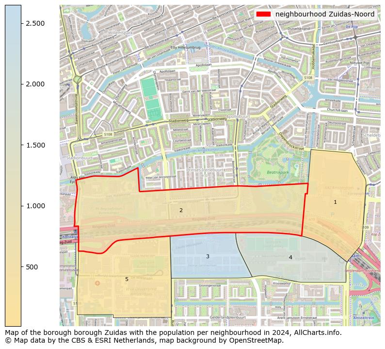 Image of the neighbourhood Zuidas-Noord at the map. This image is used as introduction to this page. This page shows a lot of information about the population in the neighbourhood Zuidas-Noord (such as the distribution by age groups of the residents, the composition of households, whether inhabitants are natives or Dutch with an immigration background, data about the houses (numbers, types, price development, use, type of property, ...) and more (car ownership, energy consumption, ...) based on open data from the Dutch Central Bureau of Statistics and various other sources!