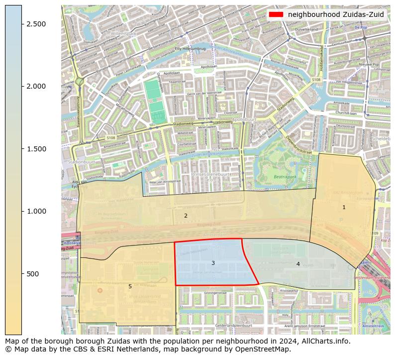 Image of the neighbourhood Zuidas-Zuid at the map. This image is used as introduction to this page. This page shows a lot of information about the population in the neighbourhood Zuidas-Zuid (such as the distribution by age groups of the residents, the composition of households, whether inhabitants are natives or Dutch with an immigration background, data about the houses (numbers, types, price development, use, type of property, ...) and more (car ownership, energy consumption, ...) based on open data from the Dutch Central Bureau of Statistics and various other sources!