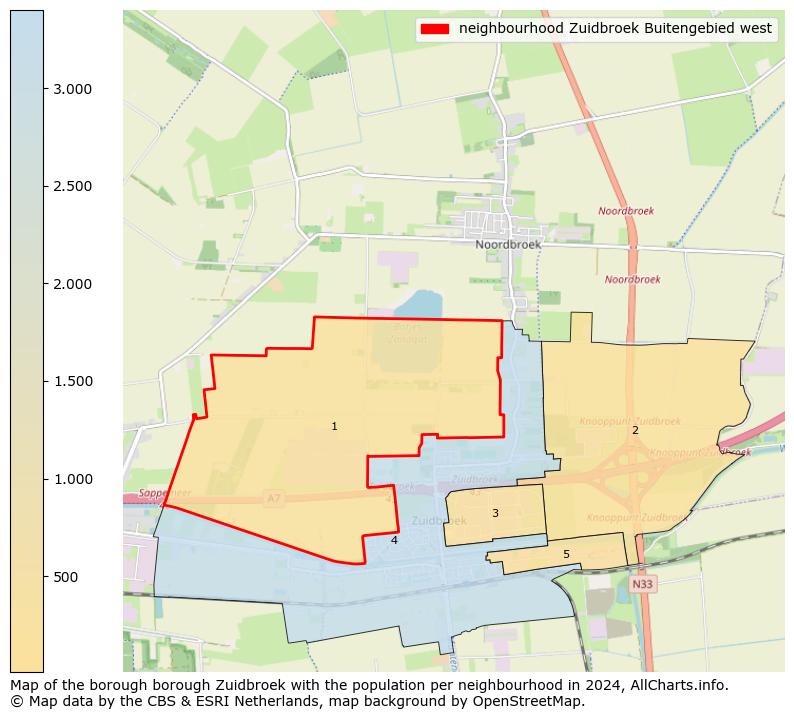 Image of the neighbourhood Zuidbroek Buitengebied west at the map. This image is used as introduction to this page. This page shows a lot of information about the population in the neighbourhood Zuidbroek Buitengebied west (such as the distribution by age groups of the residents, the composition of households, whether inhabitants are natives or Dutch with an immigration background, data about the houses (numbers, types, price development, use, type of property, ...) and more (car ownership, energy consumption, ...) based on open data from the Dutch Central Bureau of Statistics and various other sources!