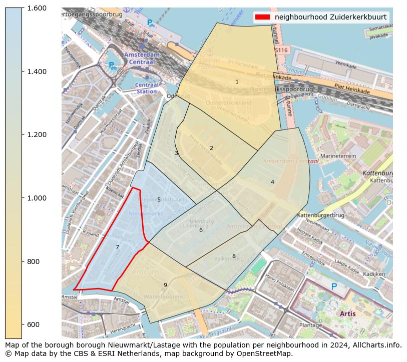 Image of the neighbourhood Zuiderkerkbuurt at the map. This image is used as introduction to this page. This page shows a lot of information about the population in the neighbourhood Zuiderkerkbuurt (such as the distribution by age groups of the residents, the composition of households, whether inhabitants are natives or Dutch with an immigration background, data about the houses (numbers, types, price development, use, type of property, ...) and more (car ownership, energy consumption, ...) based on open data from the Dutch Central Bureau of Statistics and various other sources!