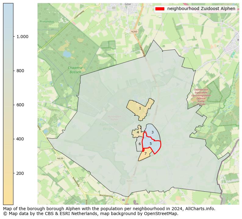 Image of the neighbourhood Zuidoost Alphen at the map. This image is used as introduction to this page. This page shows a lot of information about the population in the neighbourhood Zuidoost Alphen (such as the distribution by age groups of the residents, the composition of households, whether inhabitants are natives or Dutch with an immigration background, data about the houses (numbers, types, price development, use, type of property, ...) and more (car ownership, energy consumption, ...) based on open data from the Dutch Central Bureau of Statistics and various other sources!