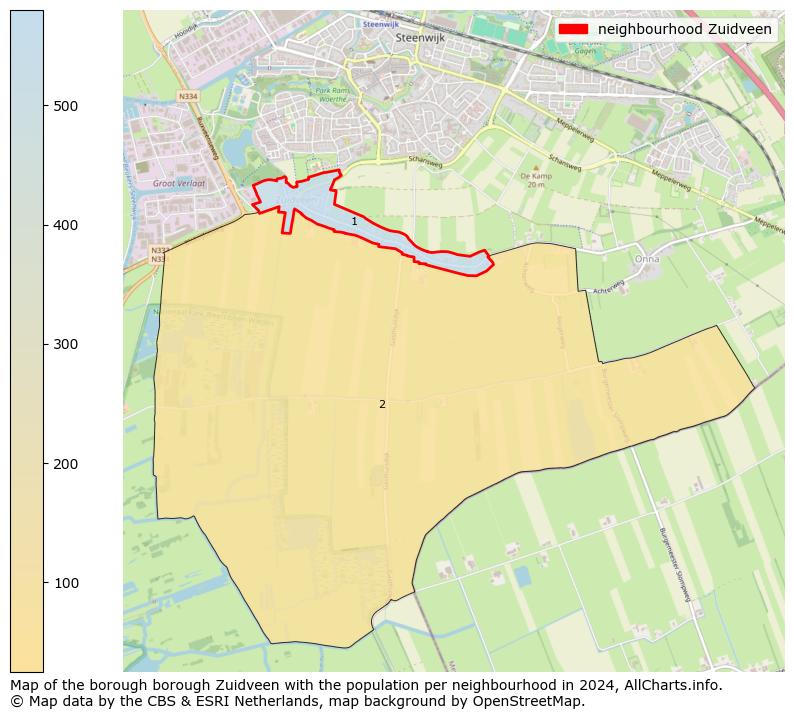 Image of the neighbourhood Zuidveen at the map. This image is used as introduction to this page. This page shows a lot of information about the population in the neighbourhood Zuidveen (such as the distribution by age groups of the residents, the composition of households, whether inhabitants are natives or Dutch with an immigration background, data about the houses (numbers, types, price development, use, type of property, ...) and more (car ownership, energy consumption, ...) based on open data from the Dutch Central Bureau of Statistics and various other sources!