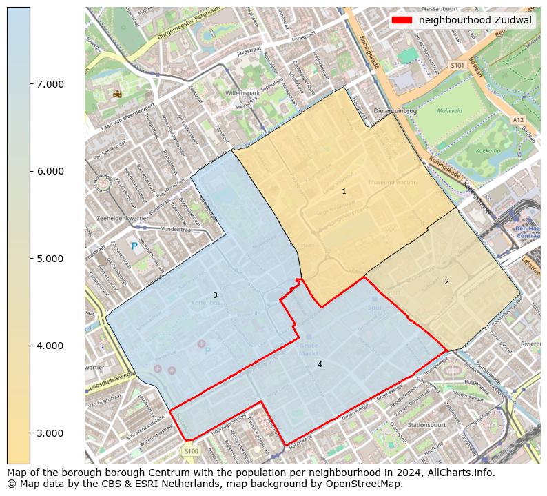 Image of the neighbourhood Zuidwal at the map. This image is used as introduction to this page. This page shows a lot of information about the population in the neighbourhood Zuidwal (such as the distribution by age groups of the residents, the composition of households, whether inhabitants are natives or Dutch with an immigration background, data about the houses (numbers, types, price development, use, type of property, ...) and more (car ownership, energy consumption, ...) based on open data from the Dutch Central Bureau of Statistics and various other sources!