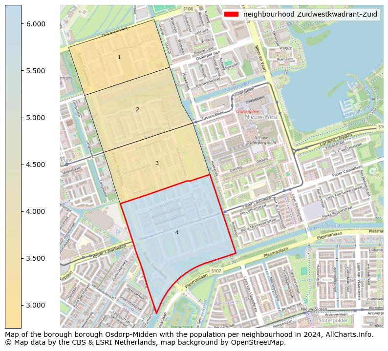 Image of the neighbourhood Zuidwestkwadrant-Zuid at the map. This image is used as introduction to this page. This page shows a lot of information about the population in the neighbourhood Zuidwestkwadrant-Zuid (such as the distribution by age groups of the residents, the composition of households, whether inhabitants are natives or Dutch with an immigration background, data about the houses (numbers, types, price development, use, type of property, ...) and more (car ownership, energy consumption, ...) based on open data from the Dutch Central Bureau of Statistics and various other sources!