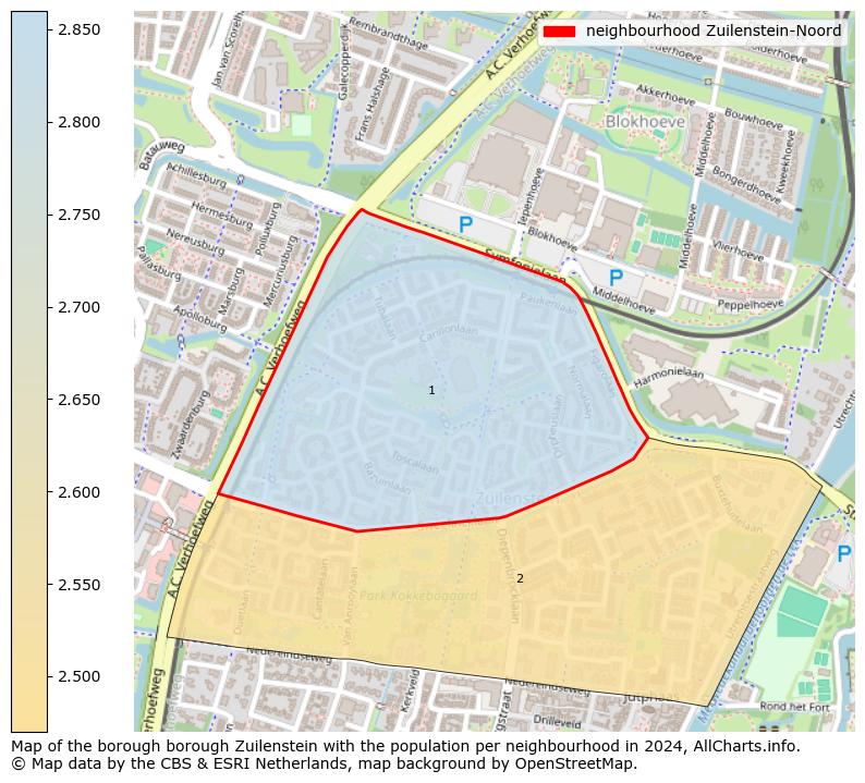 Image of the neighbourhood Zuilenstein-Noord at the map. This image is used as introduction to this page. This page shows a lot of information about the population in the neighbourhood Zuilenstein-Noord (such as the distribution by age groups of the residents, the composition of households, whether inhabitants are natives or Dutch with an immigration background, data about the houses (numbers, types, price development, use, type of property, ...) and more (car ownership, energy consumption, ...) based on open data from the Dutch Central Bureau of Statistics and various other sources!