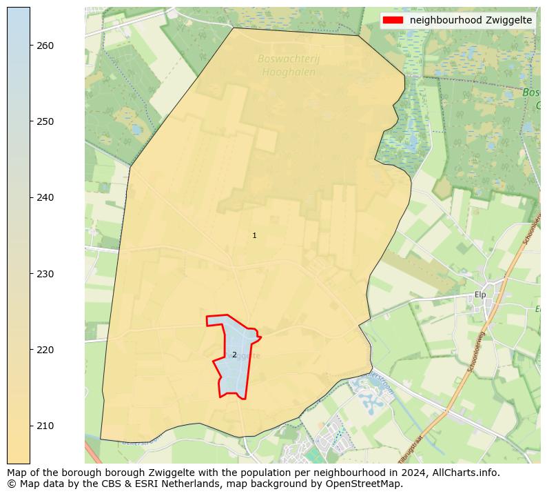 Image of the neighbourhood Zwiggelte at the map. This image is used as introduction to this page. This page shows a lot of information about the population in the neighbourhood Zwiggelte (such as the distribution by age groups of the residents, the composition of households, whether inhabitants are natives or Dutch with an immigration background, data about the houses (numbers, types, price development, use, type of property, ...) and more (car ownership, energy consumption, ...) based on open data from the Dutch Central Bureau of Statistics and various other sources!